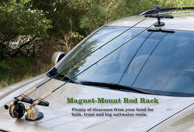 Magnet-Mount Rod Rack fishing rod rack. Magnet-Mount Rod Rack
